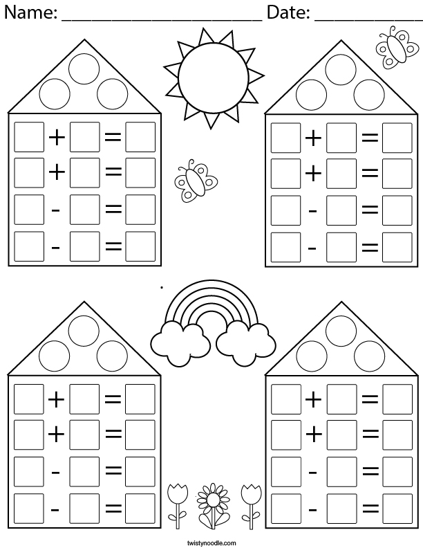 Multiplication Facts Worksheets Blank